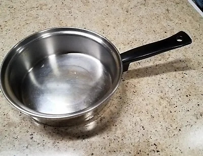  Forever Ware Stainless Waterless Cookware 8  Skillet Sauce Pan VGUC  • $15.95