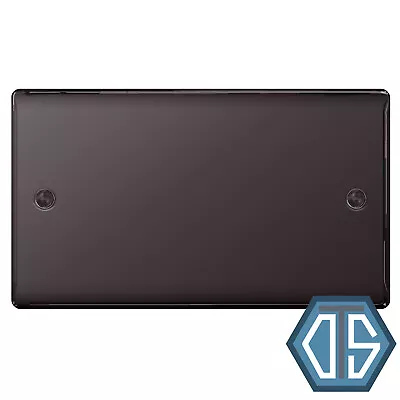 £5.79 • Buy BG Nexus NBN95 Polished Black Nickel Double 2 Gang Blank Plate Cover Blanking
