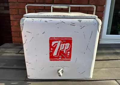 Vintage 7UP Cooler / Ice Box - Nice 1960s Functional Air Cooled Car Show • £224.95