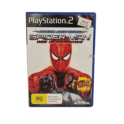 Spiderman Web Of Shadows Playstation 2 Ps2 Pal R4 Video Game Complete • $29.95