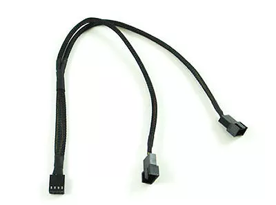 4-Pin PWM To Dual PWM Sleeved Computer Case Fan Power Y-Splitter Adapter Cable • $3.95