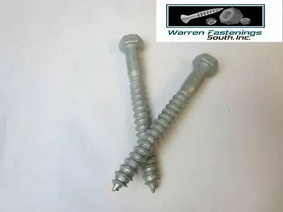 25 Hex Head 1/2 X 5  Lag Bolts Hot Dipped Galvanized Wood Screws • $24.59
