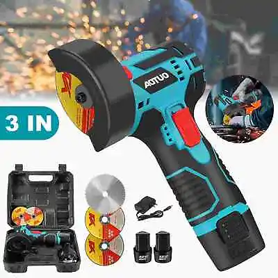 Cordless Mini Angle Grinder Brushless Cut Off Handheld Polish Grinding Tool 12V • $33.99