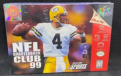 NFL Quarterback Club 99 Nintendo N64 New Factory Sealed 1998 Wata Ready Ntsc USA • £397.72