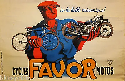 Favor Vintage Motor Bike Print Cafe Racer Art 36  Poster • $25.97