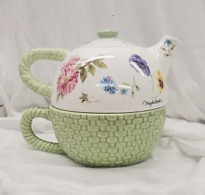 Marjolein Bastin Nature's Sketchbook Stacking Teapot And Cup For One By Hallmark • $11.99