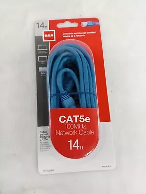 RCA CAT5e 100MHz Network Cable 14ft Blue TPH531BR For Computer HDTV Blu-ray  • $2.09