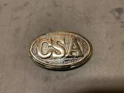 Civil War Cs Csa Confederate Enlisted Field Belt Oval Lead Filled Buckle • $23.99