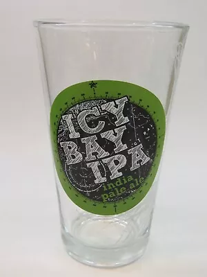 Beer PINT Glass ~ ALASKAN Brewing Co Icy Bay IPA ~ Juneau ALASKA ~ Surfing Dude • $26.97