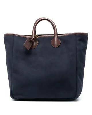BNWT Polo Ralph Lauren Blue Suede & Leather Tote Bag • £299.99
