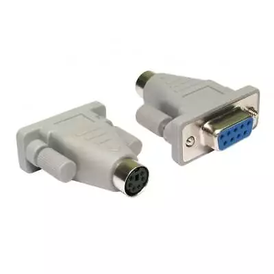 £3.39 • Buy PS/2 Female - DB9 9 Pin Serial Female Mouse Keyboard Adaptor Converter