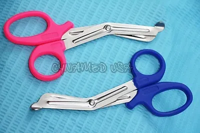 2 Premium  PARAMEDIC UTILITY BANDAGE TRAUMA EMT EMS SHEARS SCISSORS 5.5 -PINK BL • $5.63