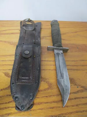 Vintage Camillus New York USA Pilot Survival Knife Fixed Blade W/Sheath • $250