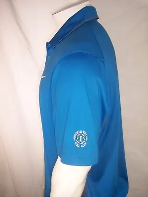 Nike Large Blue Poly/Spandex Golf Shirt Muirfield Village Members Logo • $19.71