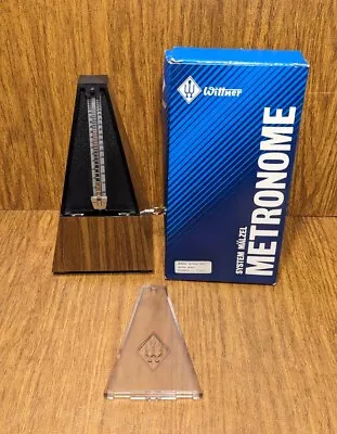 Vintage Wittner Metronome Wind Up Germany Wooden Pyramid Tested Working • $34.99
