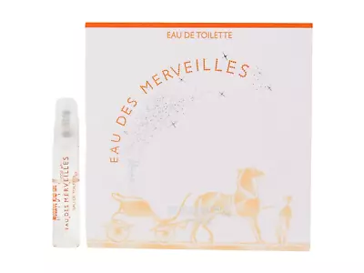 HERMES EAU DES MERVEILLES EDT 2.0ml .06fl Oz X 1 PERFUME SPRAY SAMPLE • $8