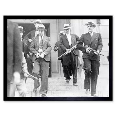 Vintage Photography Kidnapper George Machine Gun Kelly Jail Usa Framed Art Print • $16.99