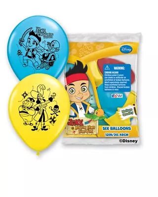 Pioneer National Latex Jake And The Never Land Pirates 6 Count 12  Latex Balloo • £9.64