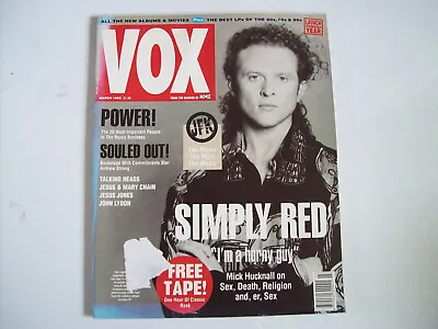 £4.65 • Buy Vox # 18 (march 1992) Music Magazine - Simply Red