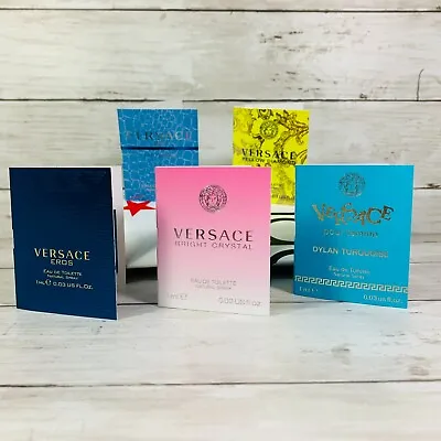 Macy 5-pc Fragrance Set 5 Perfume Samples Versace Man Yellow Diamond Eros • $24.99