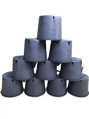 Heavy Duty 10 Litre Plant Pots / Container Pots X10 • £22.99