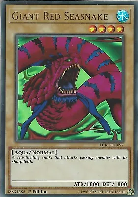 Yu-Gi-Oh: GIANT RED  SEASNAKE - LCKC-EN097 - Ultra Rare Card - 1st Edition • £0.99