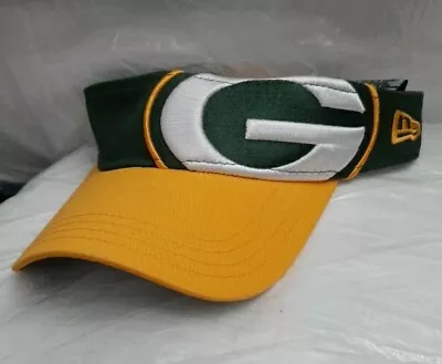 Packers Green Bay Visor Style Cap NFL Adjustable Adult New Era Hat • $19.94