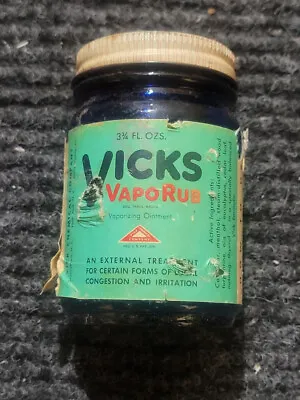 #483 Vicks VapoRub Antique Bottle 1930s • $4.78