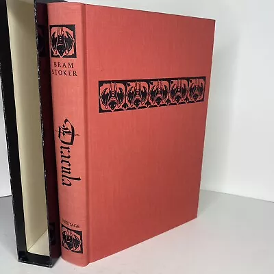 Dracula By Bram Stoker - Heritage Club Sandglass Hardcover - 1965 - Good • $64.97