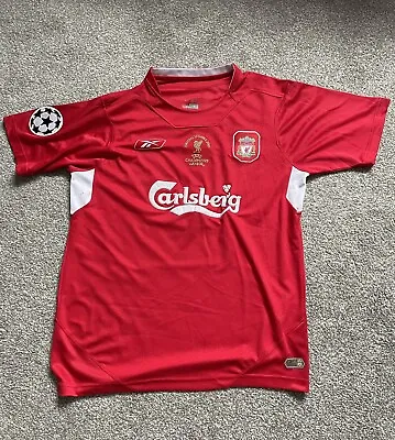 £50 • Buy Liverpool European Champions League Final Shirt 2005 Size Large