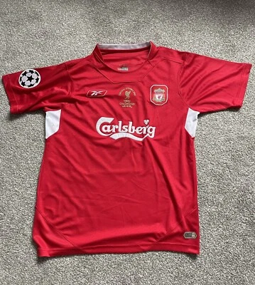 £50 • Buy Liverpool European Champions League Final Shirt 2005 Size Large