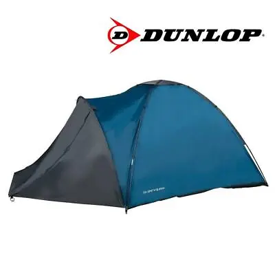 Dunop 2-3 Man Person Family Tent With Porch Camping Festival Shelter Beach • £59.05