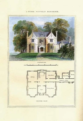 £21.62 • Buy A Tudor Suburban Residence By Richard Brown - Art Print