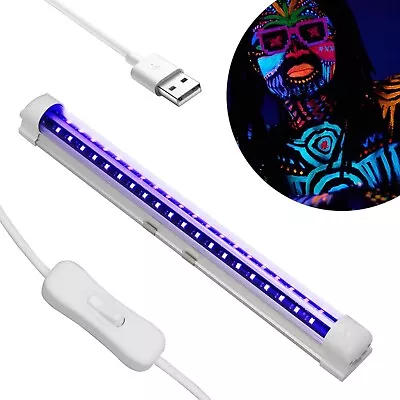 USB LED UV Ultraviolet Strip Tube Light 40 Leds Bar Club Party Lamp Blacklight • £10.49