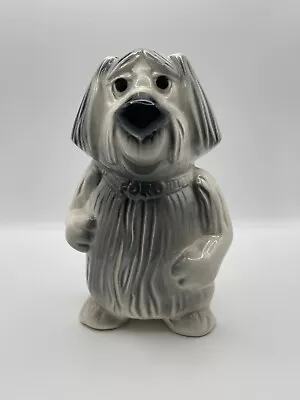 Vintage Ceramic Ford Dealer Promo Sheep Dog Bank 1950s 7.25  Tall • $5