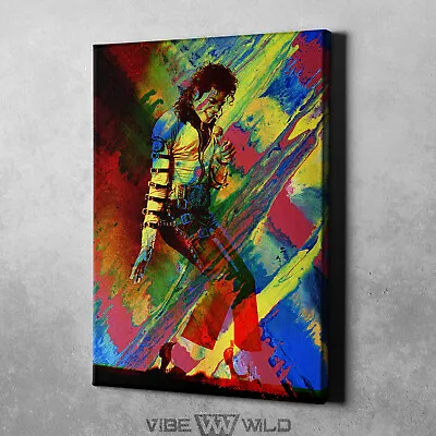 Michael Jackson Canvas Art | Michael Jackson Painting Wall Art Decor • $39.95