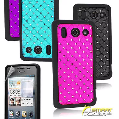 Diamond Bling Case Cover For Huawei Ascend G510 + Screen Guard Luxury Fancy • $6.99