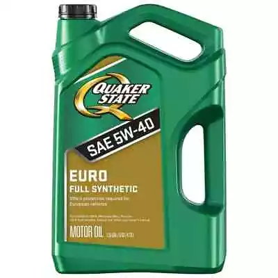 Quaker State Euro Full Synthetic 5W-40 Motor Oil 5-Quart • $22.67
