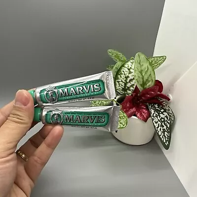 Lot Of 2 Marvis Classic Strong Mint Toothpaste 10ml / 0.5 Oz • $8.50