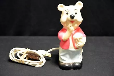 Vintage Winnie The Pooh Bear Lamp By Nan Sanini - 1976 - Rubber Plastic • $5