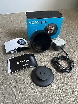 Boxed Amazon Echo Spot VN94DQ Smart Speaker With Extra Stander VGC • £19.99