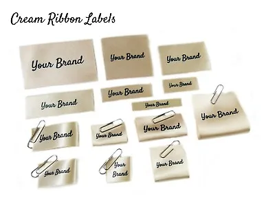 $17.88 • Buy Personalised Custom Handmade Flat Folded Sew In Ribbon Fabric Clothes Labels