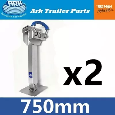 2x ARK Drop Down Corner Steadies STABILIZER LEGS 750mm FOR CAMPER CARAVAN DDS750 • $220