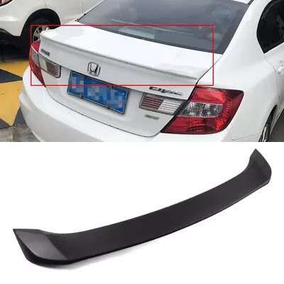 Trunk Spoiler For 2012-2015 Honda Civic Sedan Primed Black ABS • $45.58