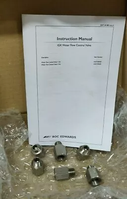 $99 • Buy 6x Edwards IGX A5073800 Flow Control Valve 1L/m For IXL120 Dry Pump - NEW!