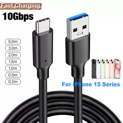 USB A To USB C Cable Type C SuperSpeed Fast Charging Charger Cord IPhone 15 Pro • $14.36