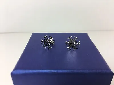 $11.99 • Buy Sterling Silver Snowflake Stud Earrings