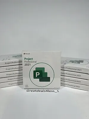 2021 Microsoft Project Professional - Retail Package - Factory Sealed DVD • $52.97