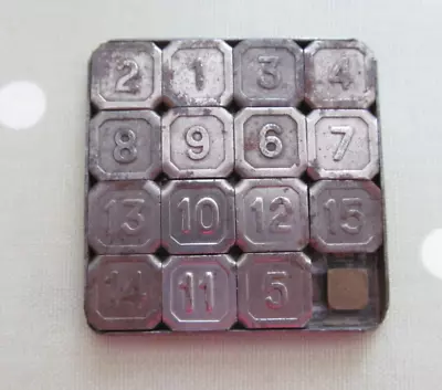 Vintage Metal Magic Square Puzzle - Made In England • £10