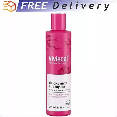 Viviscal Thickening Shampoo W/ Biotin & Keratin Marine Collagen & Seaweed 250ml • $13.99